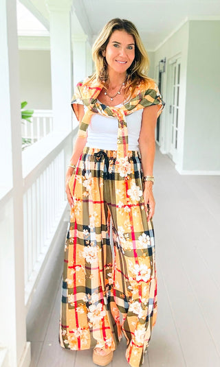 Autumn Bloom Kapri Italian Pants