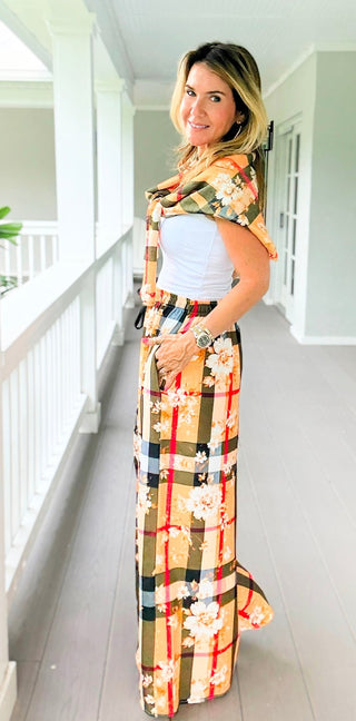 Autumn Bloom Kapri Italian Pants