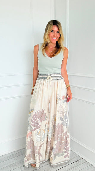 Autumn Botanic Vintage Washed Ghost Italian Pants