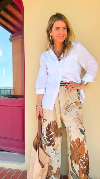 Autumn Botanica Lurex Italian Pants