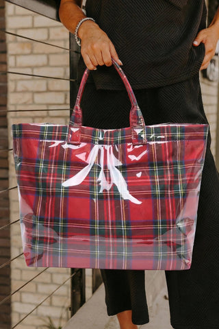 Glossed Plaid Everyday Carry Bag