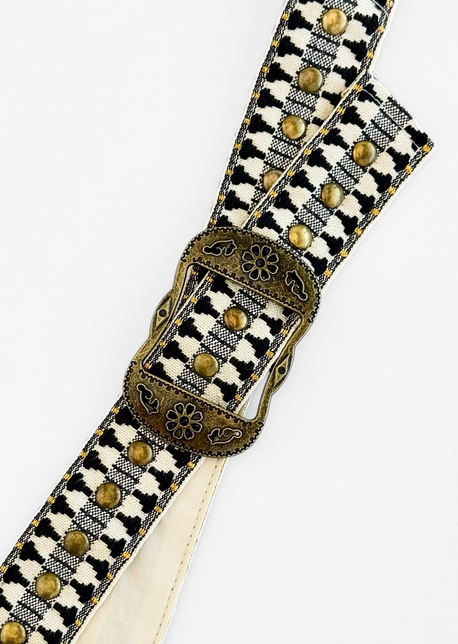 Baja Breeze Studded Woven Belt - Black-260 Other Accessories-POL-Coastal Bloom Boutique, find the trendiest versions of the popular styles and looks Located in Indialantic, FL