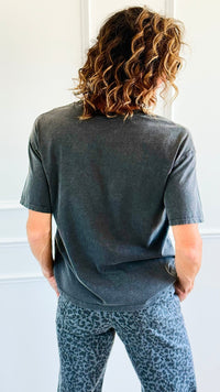 Barcelona Bloom Italian Graphic Tee-110 Short Sleeve Tops-FIRSTAGE-Coastal Bloom Boutique, find the trendiest versions of the popular styles and looks Located in Indialantic, FL