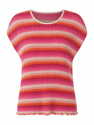 Berry Breeze Lurex Italian Knit Top