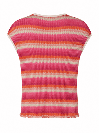 Berry Breeze Lurex Italian Knit Top