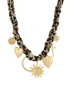 Heaven & Heart Charm Necklace-230 Jewelry-GS JEWELRY-Coastal Bloom Boutique, find the trendiest versions of the popular styles and looks Located in Indialantic, FL