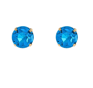 Solitaire Stud Earrings - Sapphire