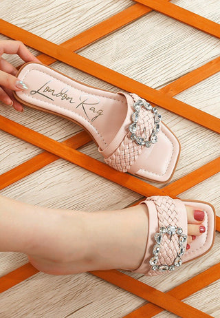 Blush Glow Slide Sandals