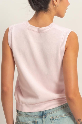 Blush Harbor Button Vest