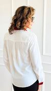 Boardroom Meets Bold Blouse-130 Long Sleeve Tops-Must Have-Coastal Bloom Boutique, find the trendiest versions of the popular styles and looks Located in Indialantic, FL