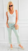 Bohemian Detail Edge Denim Pant-100 Pants-MELLY&CO-Coastal Bloom Boutique, find the trendiest versions of the popular styles and looks Located in Indialantic, FL