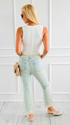 Bohemian Detail Edge Denim Pant-100 Pants-MELLY&CO-Coastal Bloom Boutique, find the trendiest versions of the popular styles and looks Located in Indialantic, FL
