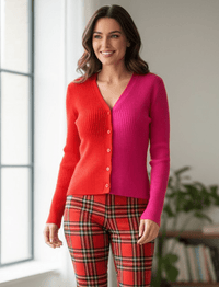 Bold Split Ribbed Knit Top-110 Long Sleeve Tops-Rousseau-Coastal Bloom Boutique, find the trendiest versions of the popular styles and looks Located in Indialantic, FL