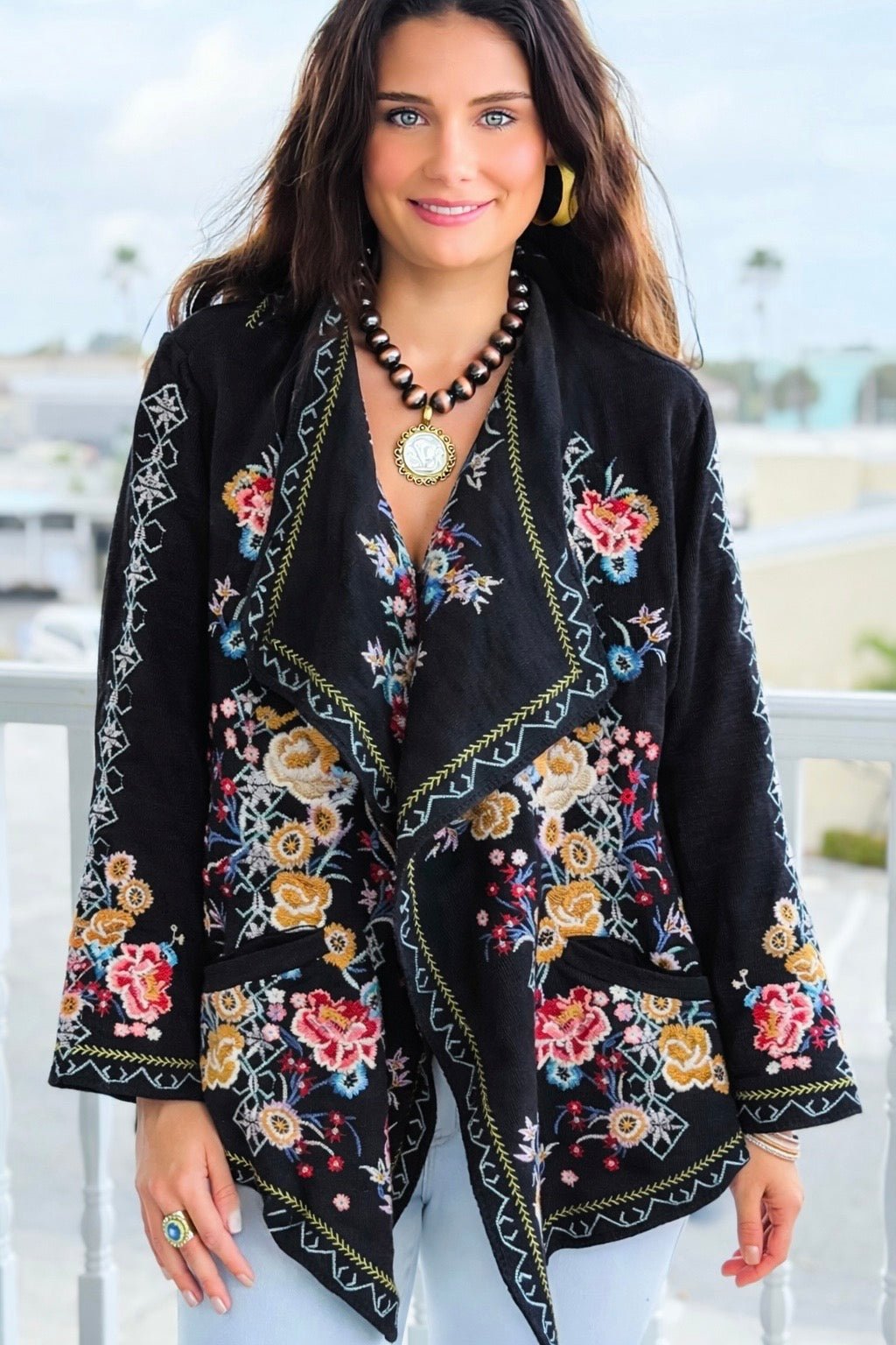 Botanical Muse Embroidered Jacket