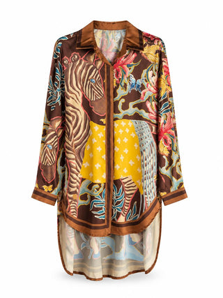 Botanical Zebra Italian Tunic