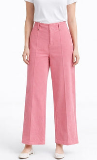 Boulevard High Rise Wide Leg Jean - Pink