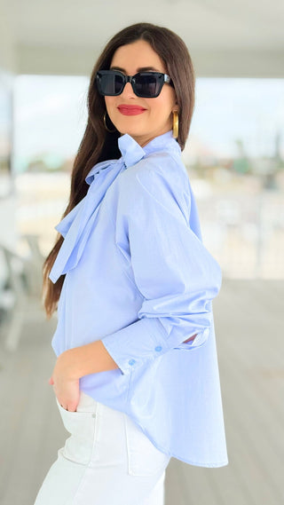 Bow Moment Button Italian Top