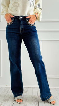 Braided Bliss Denim Pants-100 Pants-SASU UNICORN-Coastal Bloom Boutique, find the trendiest versions of the popular styles and looks Located in Indialantic, FL