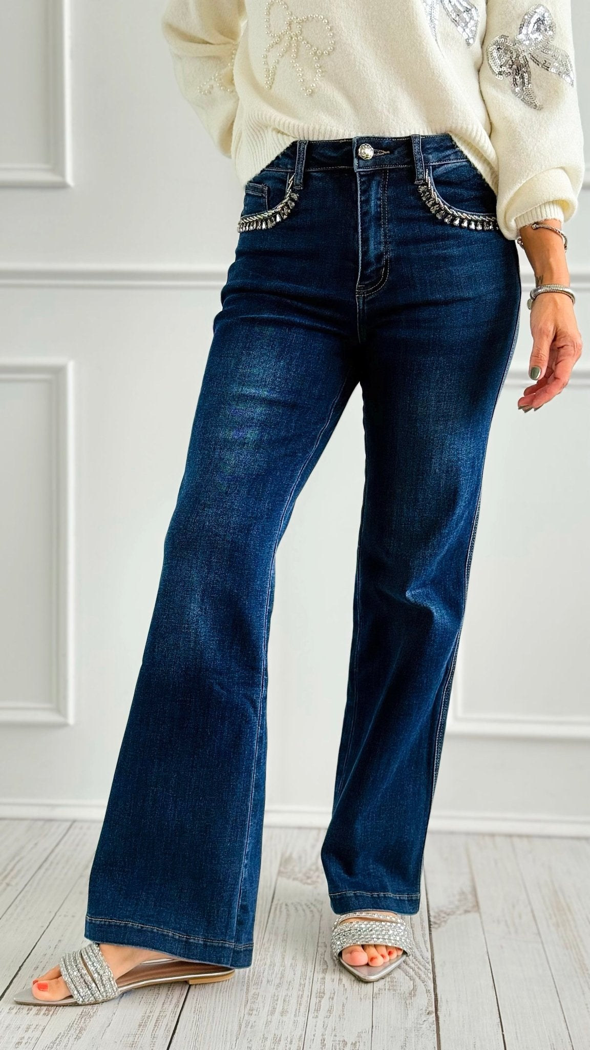 Braided Bliss Denim Pants-100 Pants-SASU UNICORN-Coastal Bloom Boutique, find the trendiest versions of the popular styles and looks Located in Indialantic, FL