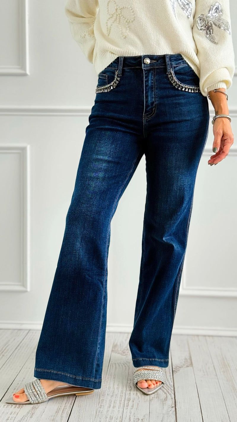 Braided Bliss Denim Pants-100 Pants-SASU UNICORN-Coastal Bloom Boutique, find the trendiest versions of the popular styles and looks Located in Indialantic, FL