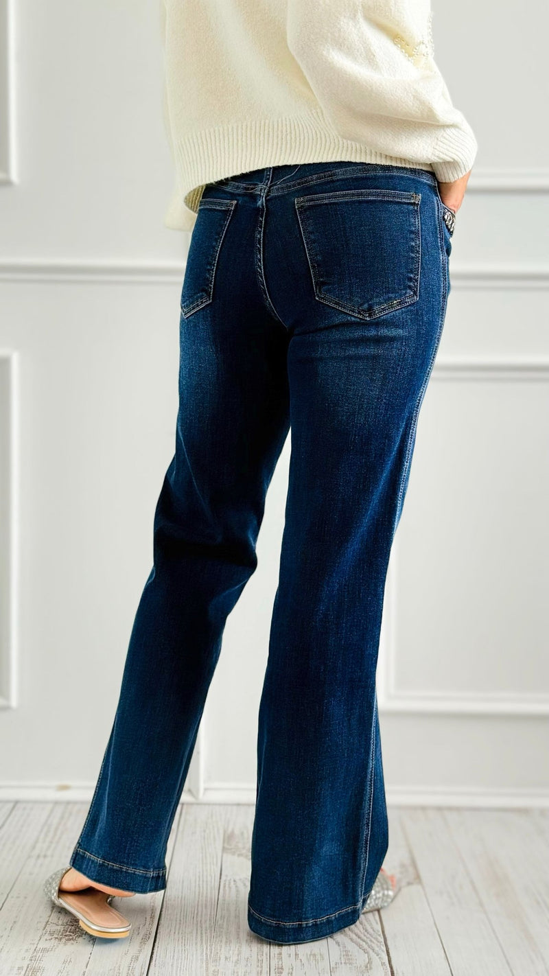 Braided Bliss Denim Pants-100 Pants-SASU UNICORN-Coastal Bloom Boutique, find the trendiest versions of the popular styles and looks Located in Indialantic, FL