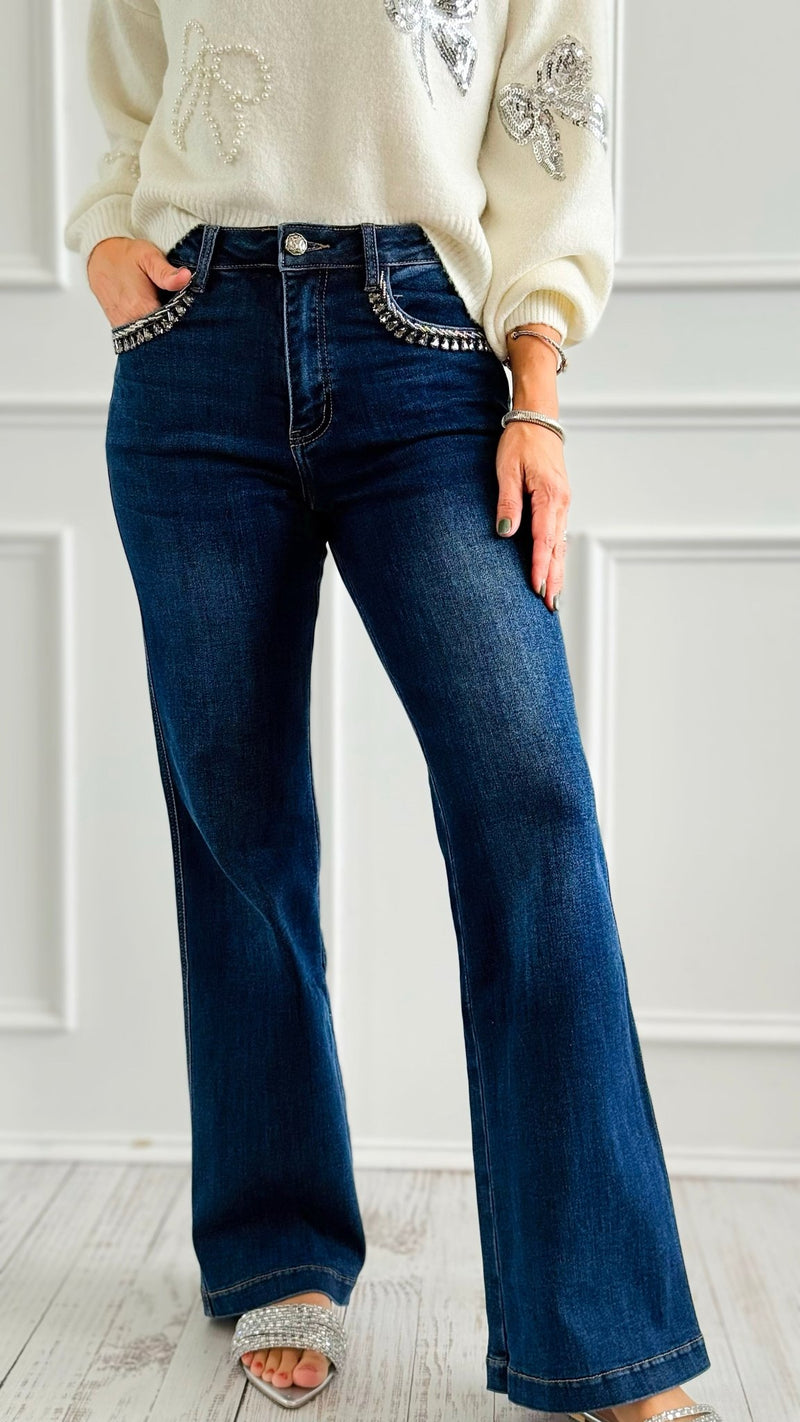 Braided Bliss Denim Pants-100 Pants-SASU UNICORN-Coastal Bloom Boutique, find the trendiest versions of the popular styles and looks Located in Indialantic, FL