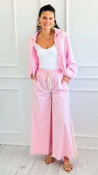 Breezy Coast Italian Zip Jacket - Pink