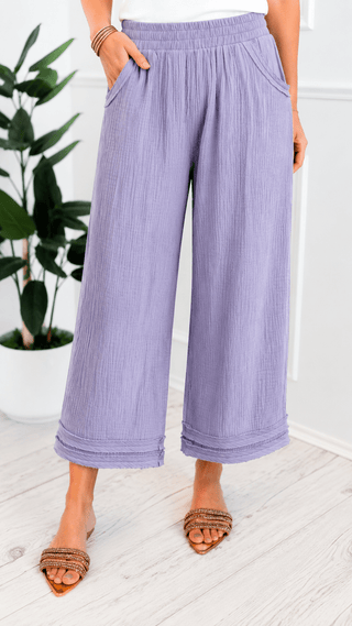 Breezy Gauze Ankle Pants