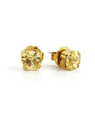 Brilliant Spark Stud Earrings Custom - Lemon