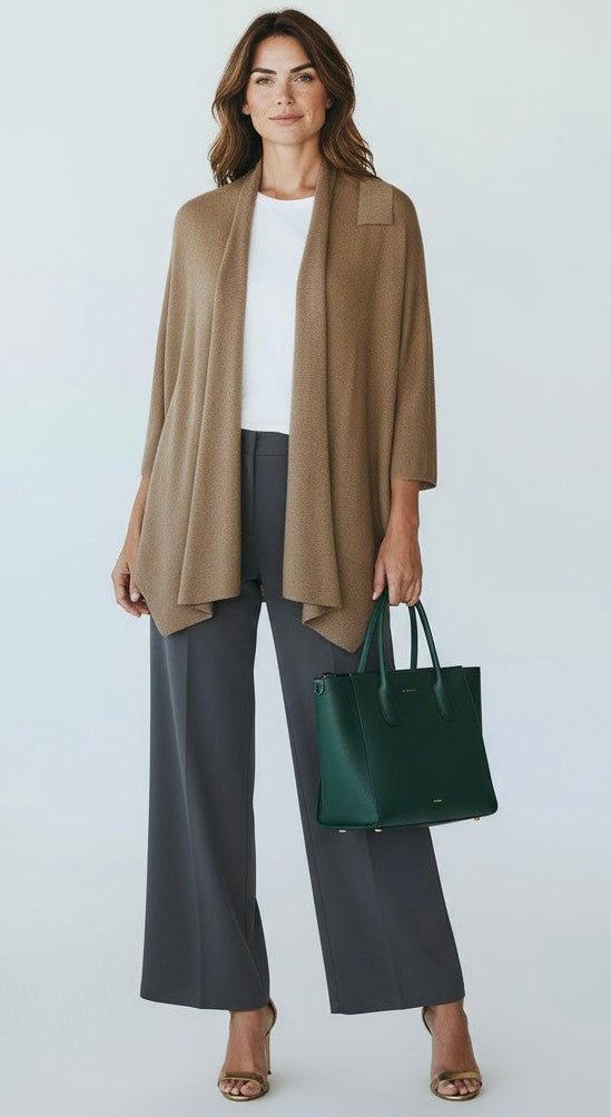 Brunch-Approved Wrap Poncho - Camel-150 Cardigans/Layers-NYW-Coastal Bloom Boutique, find the trendiest versions of the popular styles and looks Located in Indialantic, FL