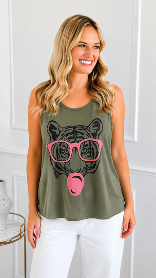 Bubblegum Babe Sleeveless Italian Tank