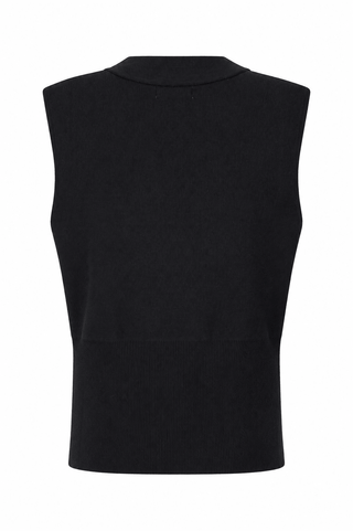 Buckle Front Vest - Black
