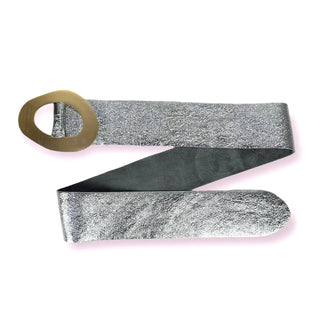 Wide Buckle Leather Suede Belt - Silver-240 Bags-Chenson & Gorett-Coastal Bloom Boutique, find the trendiest versions of the popular styles and looks Located in Indialantic, FL