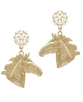Gallop & Grace Drop Earrings-230 Jewelry-GS JEWELRY-Coastal Bloom Boutique, find the trendiest versions of the popular styles and looks Located in Indialantic, FL