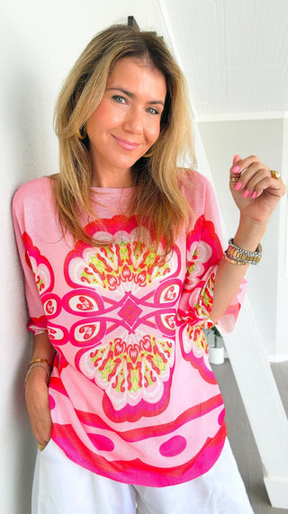 Cabana Crush Italian Monaco Knit Top
