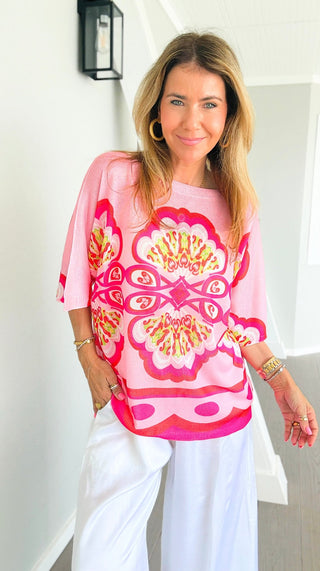 Cabana Crush Italian Monaco Knit Top