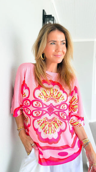 Cabana Crush Italian Monaco Knit Top