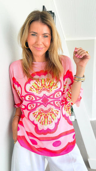 Cabana Crush Italian Monaco Knit Top
