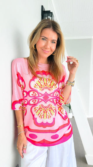 Cabana Crush Italian Monaco Knit Top