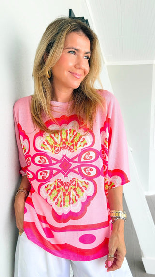 Cabana Crush Italian Monaco Knit Top