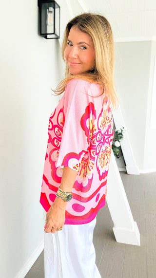 Cabana Crush Italian Monaco Knit Top