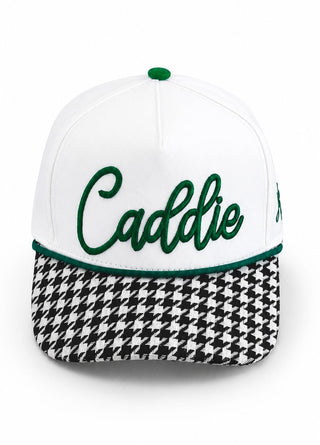 Caddie Script Houndstooth Baseball Cap