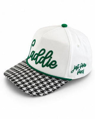 Caddie Script Houndstooth Baseball Cap