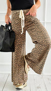 Cafe' Sauvage Leopard Printed Wide Leg Pant-100 Pants-NoaBoa-Coastal Bloom Boutique, find the trendiest versions of the popular styles and looks Located in Indialantic, FL