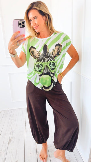 Cancelled Plans Italian Jogger Pant - Chocolate