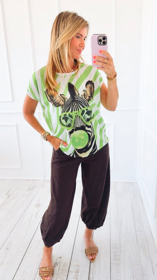 Cancelled Plans Italian Jogger Pant - Chocolate