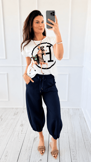 Cancelled Plans Italian Jogger Pant - Navy