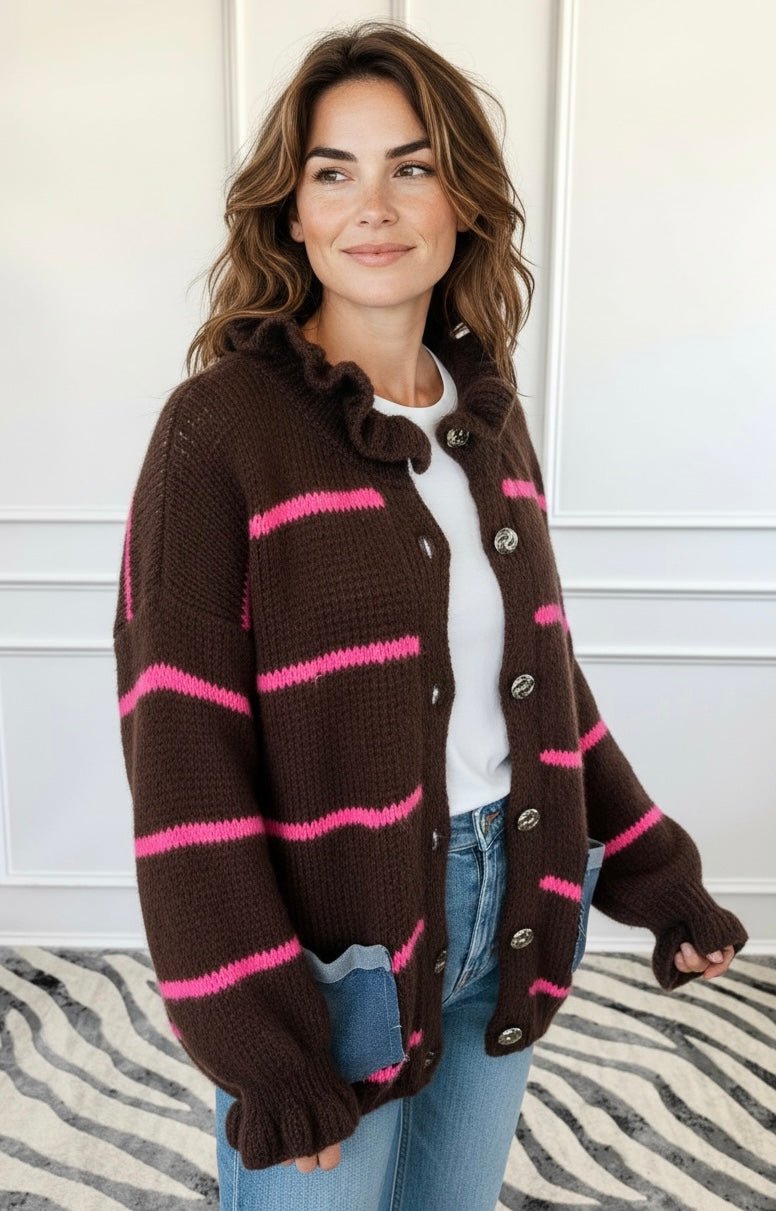 Candy Lane Knit Italian Long Sleeve Top-110 Long Sleeve Tops-DIPINTO DI BLU-Coastal Bloom Boutique, find the trendiest versions of the popular styles and looks Located in Indialantic, FL