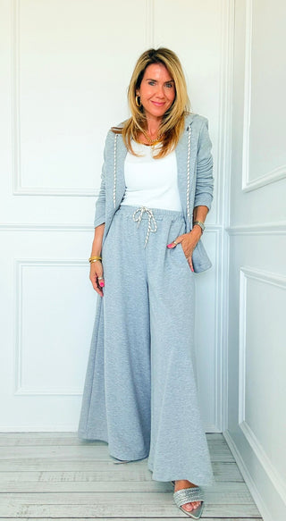 Caroline Italian Pant- Grey