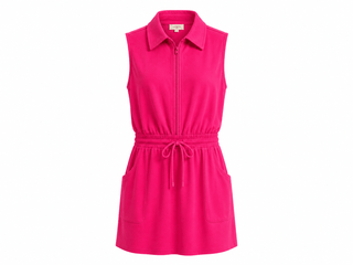 Casual Chic Zip Mini Dress
